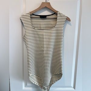 Hatch The Chelsea Bodysuit - Cream / Black - Size 1